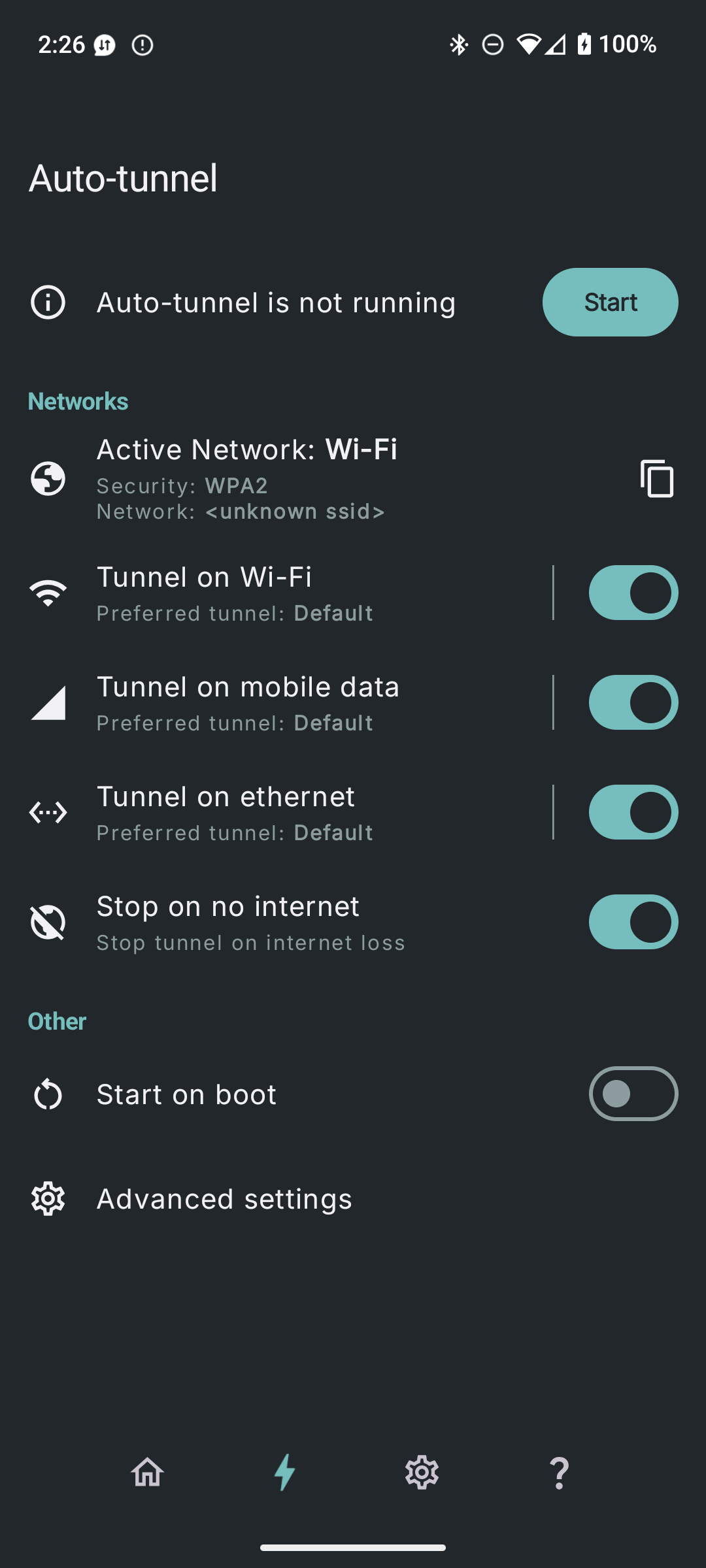 Auto-tunnel
